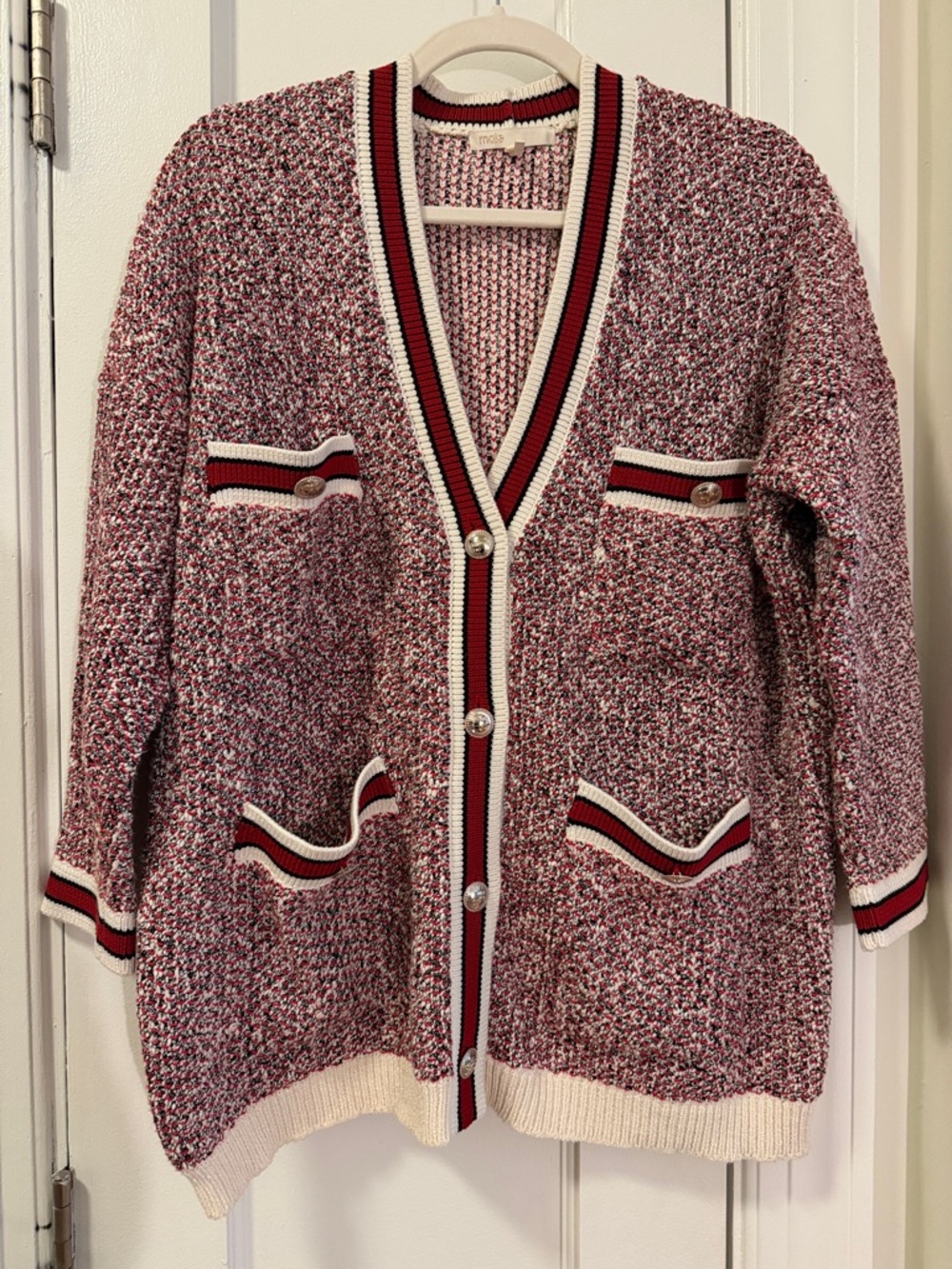 Maje Button-Front Cardigan